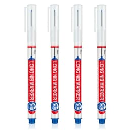 4Pcs/Set 20mm Deep Hole Long Nib Head Markers For Metal Perforating Pen Waterproof Bathroom Woodworking Decoration Multi-Purpose