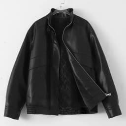 CHIC VEN Women Long Sleeve Jacket Solid Thick Stand Collar PU Faux Leather Coat Female Top Quilted Overcoat Autumn Winter 2024