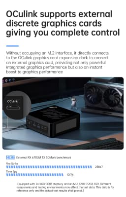 Topton Mini PC Gamer 15th Gen Intel Ultra 9 285H ES 7 255H ES OCuLink USB4 2x2.5G LAN 2xPCIe Desktop Computer Windows 11 WiFi6E
