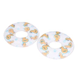 2Pcs Dollhouse Miniature Swimming Ring Cute Duck Bathing Float Lifebelt Model Kids Pretend Play Toys Gift Dolls Accessories