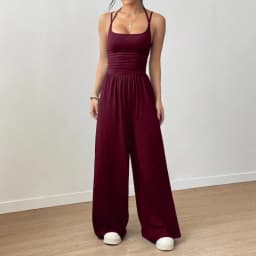 Spring Fall 2025 New Arrival Women's Jumpsuit Solid Color Double-Strap Relaxed-Fit Casual Pants Y2k Clothing