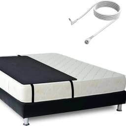 MAXSHARER Grounding Leather Mattress Grounding Sleep Mat Conductive Leather Earthing Mattress Pad for Better Sleep Reduce Stress