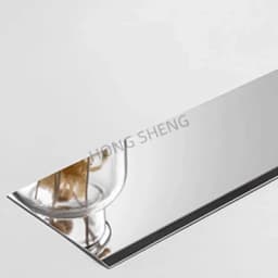 3M Stainless Steel Flat Decorative Line Self-adhesive Furniture Wall Sticker for Wall Ceiling Edge Strip Living Room Decoration