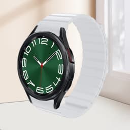 Magnetic Silicone Strap for Samsung Galaxy 6 5 4 40 44mm 6/4Classic 43 47mm 42 46mm No Gaps Bracelet for Watch 5Pro 45mm Band