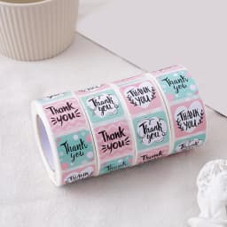 100-500Pcs Thank You Stickers 2.5cm Baking cake Packaging Envelope Sealing labels Small Business Decoration Wedding Stickers