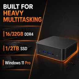 Mini PC – Windows 11 Pro, Intel N105/i9-10980HK, 16/32GB, WiFi6+BT5.2, 4K HD, Gaming/Office/Study