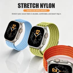 Woven Nylon Strap for Apple Watch Band Ultra 3 2 49mm 45mm 42mm Bracelet Iwatch Series 11 10 9 8 7 6 SE 5 4 38 46 41mm 44mm 40mm