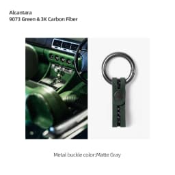 Make of Alcantara Car Key Chain Case Carbon Fiber For Audi A4 B8 A5 A3 8Y A6 A7 Q3 Q5 Q7 TT TTRS Decor Keychain Ring Accessories