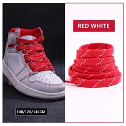 New Twill Two-Tone Shoelaces for Sneakers Flat Shoelace Pattern Premium Colorful Shoe Laces Athletic Unisex Shoestring 1pair