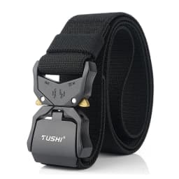 VATLTY New Casual Elastic Belt for Male Quick Release Alloy Buckle Tactical Outdoor Belt Men's Blue Stretch Belt