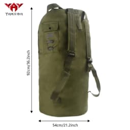 Mountaineering travel bag, backpack, large capacity bucket bag, men's sports outdoor waterproof bucket bag, backpack