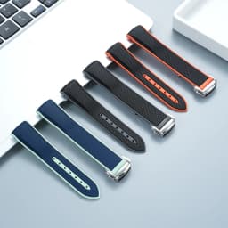 42mm Stainless Steel Moon Watch Case+Rubber Strap Mod Kit for Omega & Swatch MoonSwatch Metal Case Waterproof Bracelets parts