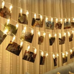 3M 20leds Photo Clip Holder LED String lights For Party holiday New Year Wedding Home Decoration Warm white Fairy lights Battery