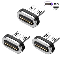 AUFU USB4.0 Magnetic USB C to C Adapter 40Gbps 8K60Hz 90 Degree Converter 240W Type C Adapter for Thunderbolt 4/3 MacBook Laptop