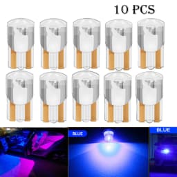 10 Pcs YiRui New LED T10 194 W5W 7000K White Red 12V automotive reading light high brightness small bulb