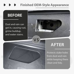 Bed Rail Stake Pocket Covers for Chevrolet Silverado EV/GMC Sierra EV 2026 2025 2024 Truck Bed Rail Hole Plugs Pocket Caps Cover