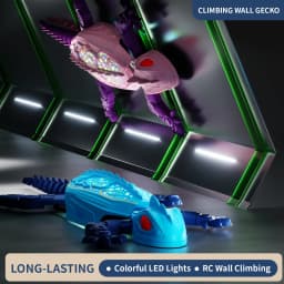 2.4G RC Car Wall Climbing Gecko Electric Simulation Lizard Light Chameleon RC Wall Climbing Car Children Birthday Gift