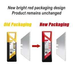 10/20/30/50Pcs T-Shape Knife Blades Steel Box Cutter Blades with Plastic Case Standard Blades for Utility Knife Replacement