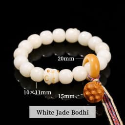 JD Natural Bodhi Root Carved Cat Claw Lucky Cat Cartoon Bracelet Women Weathered Charcoal Burn Small Cute Ethnic Style Jewelry
