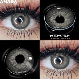 AMARA Natural Colored Contacts Lenses Brown 2pcs Contacts Beautful Pupils Color Contacts Yearly Makeup Cosmetic Contact Lens