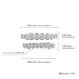 TOPGRILLZ Full Cubic Zircon Punk Teeth Grillz For Unisex 8 Top& 8 Bottom Mouth Removable Dental Grills Fashion Teeth Jewelry