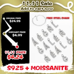 Fashion Tiny Moissanite Initial 26 Letter Charms Pendant 925 Sterling Silver For Women Necklace Jewelry Accessories Xmas Gifts