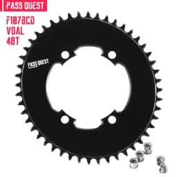 PASS QUEST 107BCD Bicycle Chainring 42T-58T Close Disc Black Chainwheel Narrow Wide Teeth forAXS Sprocket for Sram FORForce Aero