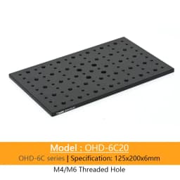 OHD-6C Optical Breadboard Multi-hole Aluminum Plate Optical Flat Plate Aluminum Alloy Base Plate Experimental Fixing Plate