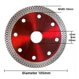 1pc Diamond Dry Cutting Blade Disc Porcelain Ceramic Tile Turbo Thin Stoneware for Marble 105 115 125mm