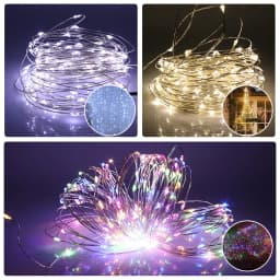 10M 20M LED String Fairy Lights with Switch Power Plug Copper Wire Outdoor Garden Holiday Christmas Light RGB Colorful Garland