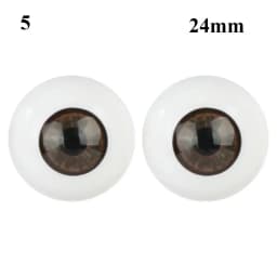 1Pair 22mm 30mm Realistic Half Round Craft Accessories Acrylic DIY Eyeballs Reborn Doll Eyes BJD Mini Easy Use Simulation