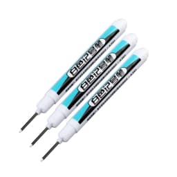 0.7/1.0/2.5MM White Marker Pens Oily Waterproof Permanent Paint Markers For Wood Plastic Leather Glass Stone Metal Art Supplies
