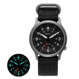 BERNY Full Titanium Watches for Men Outdoor Quartz Men's Field Wristwatch Super Luminous Sapphire Easy Read Watch