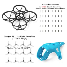 BETAFPV Meteor75 Pro II Canopy II for O4 Air Unit and Brushless Whoop Frame, Gemfan 1811 3-Blade Propellers Parts and Spares