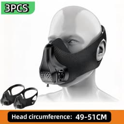 Sports Training Mask Adjustable 48 Breathing Air Resistance for Exercise Running Fitness Exercise Physical Endurance