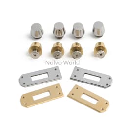 1/3Sets 100% Stainless Steel New Bag Locks Swivel Clasp with Key For Women Handbag Purse Tote Turn Lock Set Accessories High-end