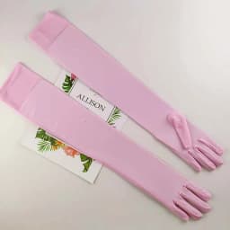 55CM Stretch Mesh Transparent Sun Protection Ice Silk Sleeve Women Summer Outdoor Sports Cycling Sunscreen Sexy Lace Long Gloves