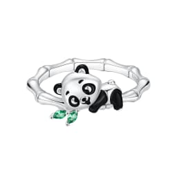 PANPOKI S925 Sterling Silver Flower Butterfly Insect Closed Ring For Women Finger Ring Personality Jewelry Party Trendy Gifts