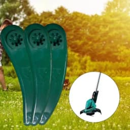 25Pieces Grass Trimmer Replacement Plastic Blades for Bosch ART 26-18Li ART 23-18 Li Grass Trimmers Polymer Blade Cutting System