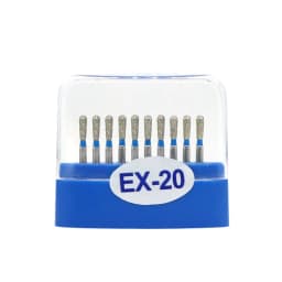 10pcs/box Dental carbide burs Diamond FG High Speed Burs for Polishing Smoothing Dental Burs Drills EX-26 EX-31