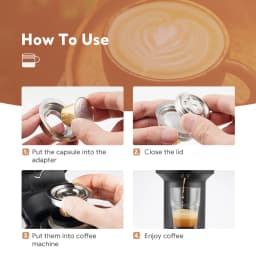 For Vertuo Pop Vertuoline Next Reusable Coffee Capsule Adapter Nespresso Converts to Vertuoline Pods Accessories iCafilas