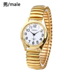 Large Dial Watch Men's Simple Women's Quartz Watch Fashion Casual Arabic Numeral Couple Watch Pair of Men and Women