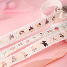 Journal GO 2M Lovely Cat Party Washi Tapes Craft Supplies DIY Scrapbooking Planner JournalingCard Making Decorative Plan Sticker