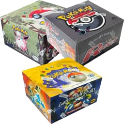 PKM Base Set Fossil Jungle Team Rocket Neo Destiny Booster Box 1999 2000 Year 1st Edition 1Box 36 Packs Proxy Game Cards Sealed
