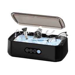 TINSOL 49KHZ High-Frequency Ultrasonic Cleaner 650ml Mini Vibration Cleaning Machine Suitable for Glasses Jewelry and Dentures