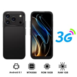 SERVO Mini Pocket Smartphone 4G LTE 4.0" HD Display Android 12 Dual SIM 3GB RAM 64GB ROM Face Unlock WiFi GPS Small Mobile Phone