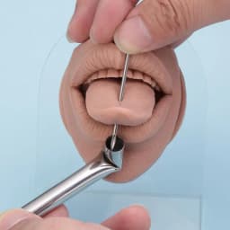 Body Piercing Tool Piercing Receiving Tube 1Pcs Stainless Steel for Ear Navel Tongue Piercing Work