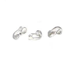 10 Pcs Stainless Steel Non Pierced Ear Clips on Earrings Making Supplies Earring Clips With Loop for Women DIY Jewelry Findings