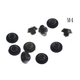 10Pcs M5-24 Practical Black Hex Socket Fasteners Screws Covers Caps Allen Bolt Screw Nut Round Head Cover Cap Protector