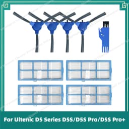 Fit For Ultenic D5 Series D5S / D5S Pro / D5S Pro+ / Lenovo E1 Vacuum Parts Main Side Brush Hepa Filter Mop Rag Accessories Kits